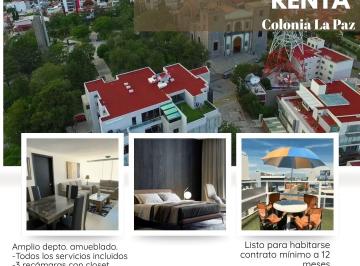 Departamento de 3 habitaciones, Puebla · Se Renta Amplo Departamento en Colonia La Paz
