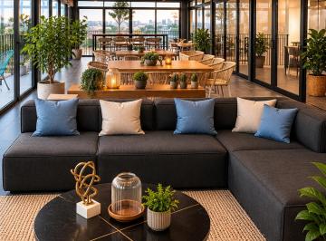 Departamento de 1 habitación, Guadalajara · Loft Nuevo Amueblado | Rooftop y Coworking | María José Living