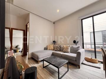 Sala · Departamento con Roof Garden Privado en Nápoles | Amenidades Premium