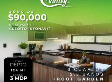 Departamento · 124m² · 3 Recámaras · 2 Estacionamientos · Departamento en Venta en Condado Valley, El Condado
