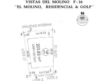 Terreno / Lote · 203m² · Terreno en El Molino Residencial y Golf