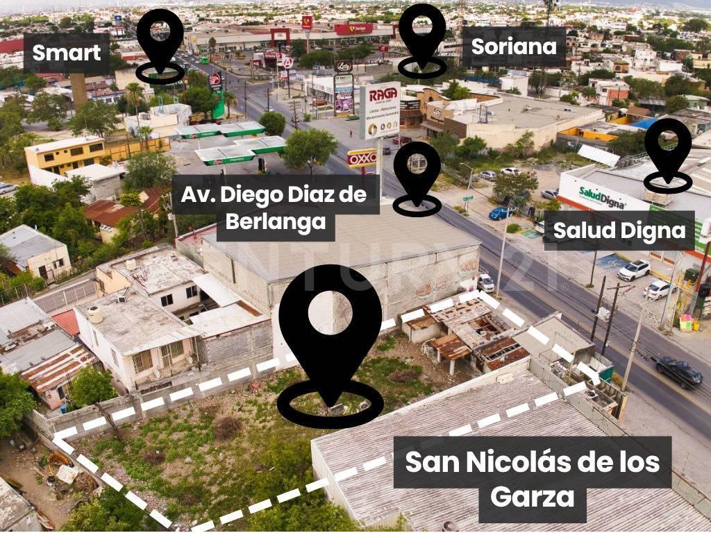 Terreno Comercial en Renta Sobre Av Diego Diaz de Berlanga, San Nicolás, N. L.