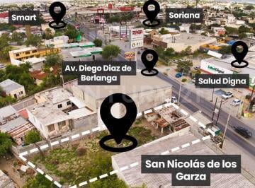 Terreno / Lote · 713m² · Terreno Comercial en Renta Sobre Av Diego Diaz de Berlanga, San Nicolás, N. L.