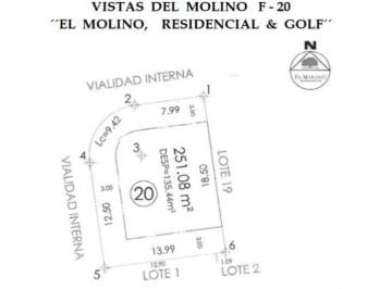 Terreno / Lote · 251m² · Terreno en El Molino Residencial y Golf