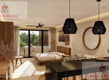 Departamento · 54m² · 1 Recámara · 1 Estacionamiento · Departamento en Venta en La Veleta Tulum Gis 25 - 757