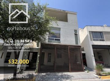 Casa en condominio 239m² Renta Cerradas de Cumbres · Casa en Renta en Cerrada de Cumbres – Sector Verona (Amueblada)