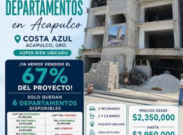 Departamento de 2 habitaciones, Acapulco de Juárez · Preventa de Departamentos!