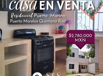 Casa de 5 habitaciones, Puerto Morelos · Casa en Venta Puerto Morelos - Puerto Marino