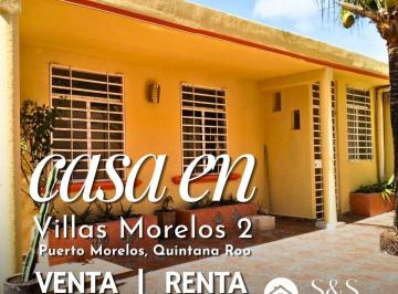 Casa de 3 habitaciones, Puerto Morelos · Casa en Venta o Renta en Puerto Morelos