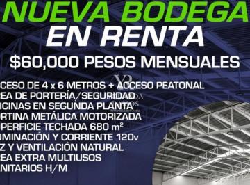 Bodega comercial , Saltillo · Bodega en Renta