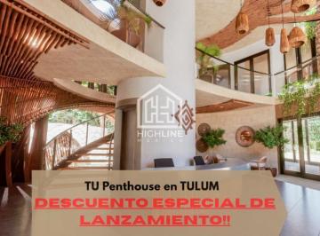 Departamento · 44m² · 1 Recámara · 1 Estacionamiento · Departamento Penthouse en Tulum