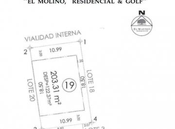 Terreno / Lote · 203m² · Terreno en El Molino Residencial y Golf