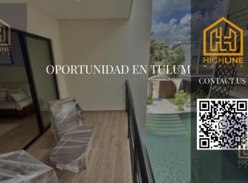 Departamento · 50m² · 1 Recámara · 1 Estacionamiento · Departamento Equipado Entrega Inmediata en Tulum de 1 Habitación Apto Credito