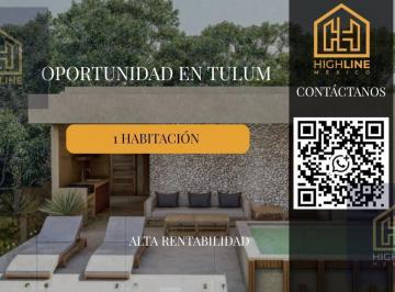 Departamento · 40m² · 1 Recámara · Departamento en Venta en Tulum de 1 Habitacion con Alberca