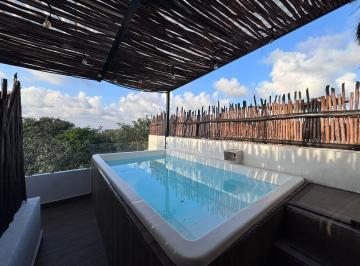 Departamento · 85m² · 2 Recámaras · 1 Estacionamiento · Naia, Penthouse con Alberca Privada, Amueblado