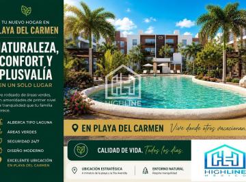 Departamento · 64m² · 2 Recámaras · 1 Estacionamiento · Invierte Departamento de 2 Recamaras en Playa del Carmen