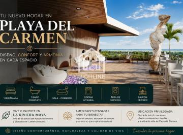 Departamento · 63m² · 1 Recámara · 1 Estacionamiento · Departamento de 1 Recamara Exclusivo en Playa del Carmen