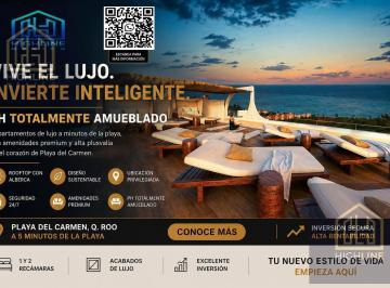 Departamento · 144m² · 2 Recámaras · 1 Estacionamiento · Invierte Hoy en Playa del Carmen PH 2 Recamaras| Alta Demanda y Plusvalía