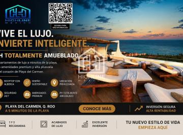 Departamento · 144m² · 2 Recámaras · 1 Estacionamiento · Invierte Hoy en Playa del Carmen PH 2 Recamaras| Alta Demanda y Plusvalía