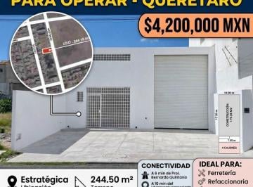 Bodega comercial , Querétaro · Bodega Comercial en Venta en Av de La Luz, Querétaro | Lista Para Operar | $4.2 Mdp