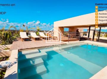 Departamento · 41m² · 1 Recámara · Departamento en Playa del Carmen en Venta de 1 Habitacion 1 Baño Cocina Alberca Roof Top Internet