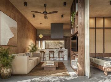 Departamento de 1 habitación, Solidaridad · Estudio Cerca de La Playa y Restaurantes, en Comunidad Privada, en Venta