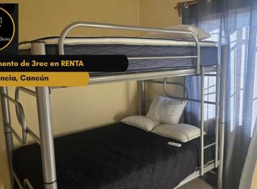 Departamento · 3 Recámaras · Departamento en Renta de 3rec, Real Valencia, Cancún