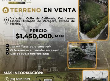 Terreno / Lote , Atizapán de Zaragoza · Se Vende Terreno con Excelente Ubicación en Atizapán de Zaragoza