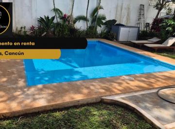 Departamento · 2 Recámaras · Departamento de 3rec en Renta, Los Olivos, Cancún