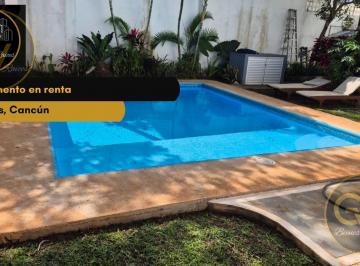 Departamento · 2 Recámaras · Departamento Renta, 3rec, Residencial Los Olivos, Cancún