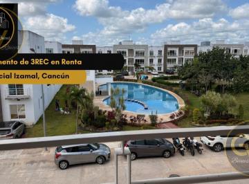 Departamento · 3 Recámaras · Departamento de 3rec en Renta, Residencial Izamal, Cancún