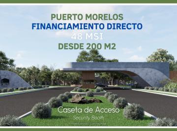 Terreno / Lote · 250m² · De Oportunida! Lote Residencial en Puerto Morelos. Financiamiento Directo. ¡Invierte en Tierra!