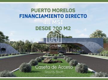 Terreno / Lote · 250m² · De Oportunida! Lote Residencial en Puerto Morelos. Financiamiento Directo. ¡Invierte en Tierra!