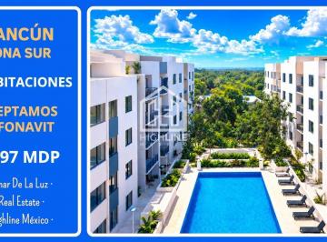 Departamento · 80m² · 3 Recámaras · 1 Estacionamiento · Precio de Lanzamiento! Departamento de 3 Recámaras, Entrega Inmediata. Ideal Para Airbnb. Cancún.