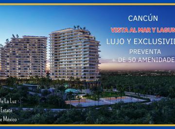 Departamento · 126m² · 2 Recámaras · 1 Estacionamiento · Departamento 2 Recámaras y Estudio en Cancún. Jacuzzi, Cine, Piano Bar, Spa, Alberca, Rooftop, Gym.
