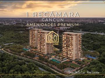 Departamento · 64m² · 1 Recámara · 1 Estacionamiento · ¡Oportunidad! Departamento 1 Recámara con Terraza. Vista a Laguna. Amenidades Premium. Preventa.