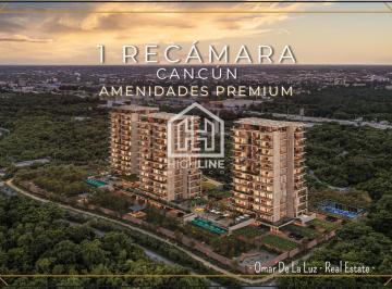 Departamento · 64m² · 1 Recámara · 1 Estacionamiento · ¡Oportunidad! Departamento 1 Recámara con Terraza. Vista a Laguna. Amenidades Premium. Preventa.