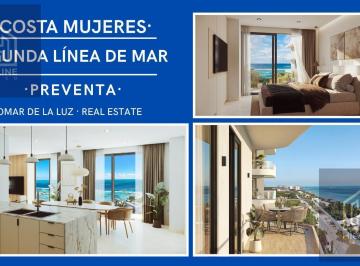 Departamento · 96m² · 2 Recámaras · 1 Estacionamiento · Lanzamiento! Departamento 2 Recámaras en Costa Mujeres, La Nueva Zona Hotelera de Cancún.