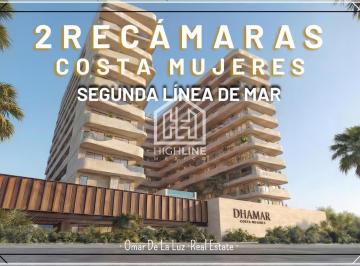Departamento · 96m² · 2 Recámaras · 1 Estacionamiento · Lanzamiento! Departamento 2 Recámaras en Costa Mujeres, La Nueva Zona Hotelera de Cancún.
