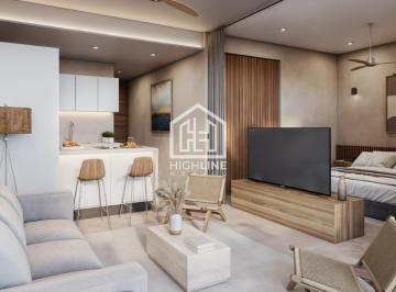 Departamento · 46m² · 1 Recámara · 1 Estacionamiento · Departamento de 1 Habitación en Av Huayacán (Cancún) con Albercas, Gimnasio y Coworking