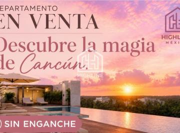 Departamento · 57m² · 1 Recámara · 1 Estacionamiento · Invierte en Cancún | Departamento con Terraza y Excelente Ubicación