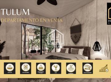 Departamento · 83m² · 1 Recámara · 1 Estacionamiento · Departamento en Tulum | Wellness, Yoga y Alto Potencial de Roi