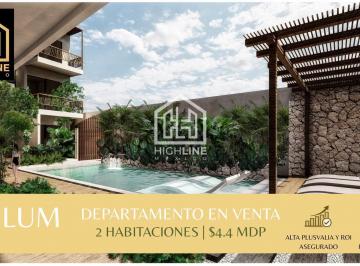 Departamento · 102m² · 2 Recámaras · 1 Estacionamiento · Departamento en Tulum | 2 Habitaciones | Lujo y Bienestar