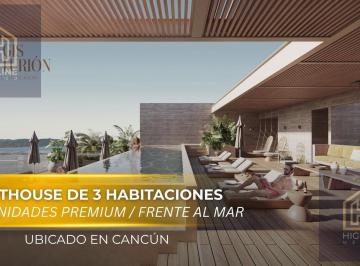 Departamento · 191m² · 3 Recámaras · 2 Estacionamientos · Penthouse de 3 Habitaciones en Venta en Cancún a 15 Min del Aeropuerto | con Solárium