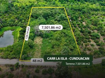 Terreno / Lote , Villahermosa · Terreno en Venta en Carr La Isla - Cunduacan F - 1294
