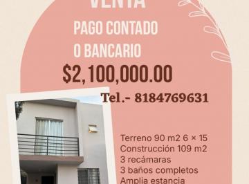 Casa de 3 habitaciones, Apodaca · Adquiere Tu Casa en Rincón de Los Cristales, Apodaca, Nuevo León, $2.1 Mdp