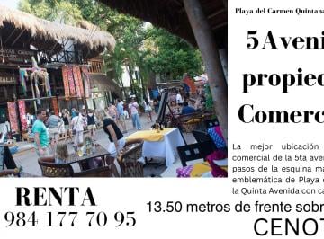 Local comercial , Solidaridad · El Mejor Local Comercial 5 Av Playa del Carmen