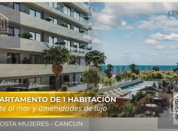 Departamento · 47m² · 1 Recámara · 1 Estacionamiento · Lujoso Departamento de 1 Habitacion con Vistas Al Mar y Beach Club en Costa Mujeres Cancun