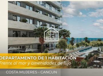 Departamento · 47m² · 1 Recámara · 1 Estacionamiento · Lujoso Departamento de 1 Habitacion con Vistas Al Mar y Beach Club en Costa Mujeres Cancun