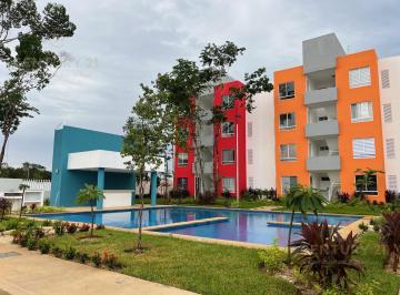 Departamento · 55m² · 2 Recámaras · 1 Estacionamiento · Departamento de 2 Recamaras en Renta Paseos Sisal en Playa del Carmen P4604